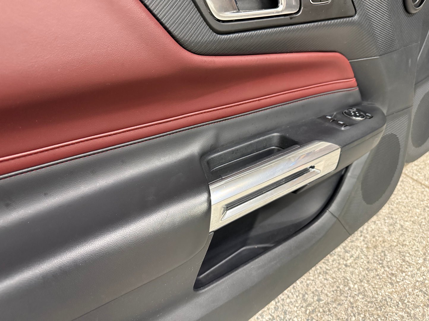 2024-2026 Mustang GT EcoBoost LH RH Premium Leather Insert Door Panels Pair