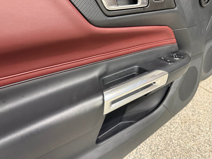 2024-2026 Mustang GT EcoBoost LH RH Premium Leather Insert Door Panels Pair