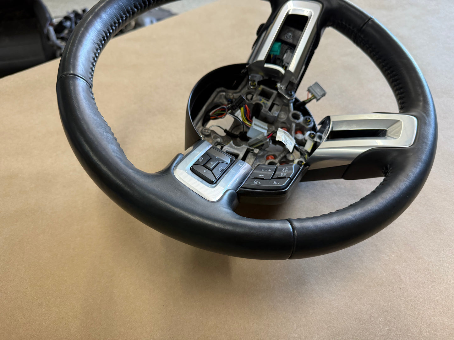 2018-2023 Mustang Leather Steering Wheel Automatic Paddle Shifters Heated