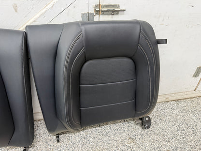 2024-2026 Ford Mustang GT Black Leather Coupe Front & Rear Seats