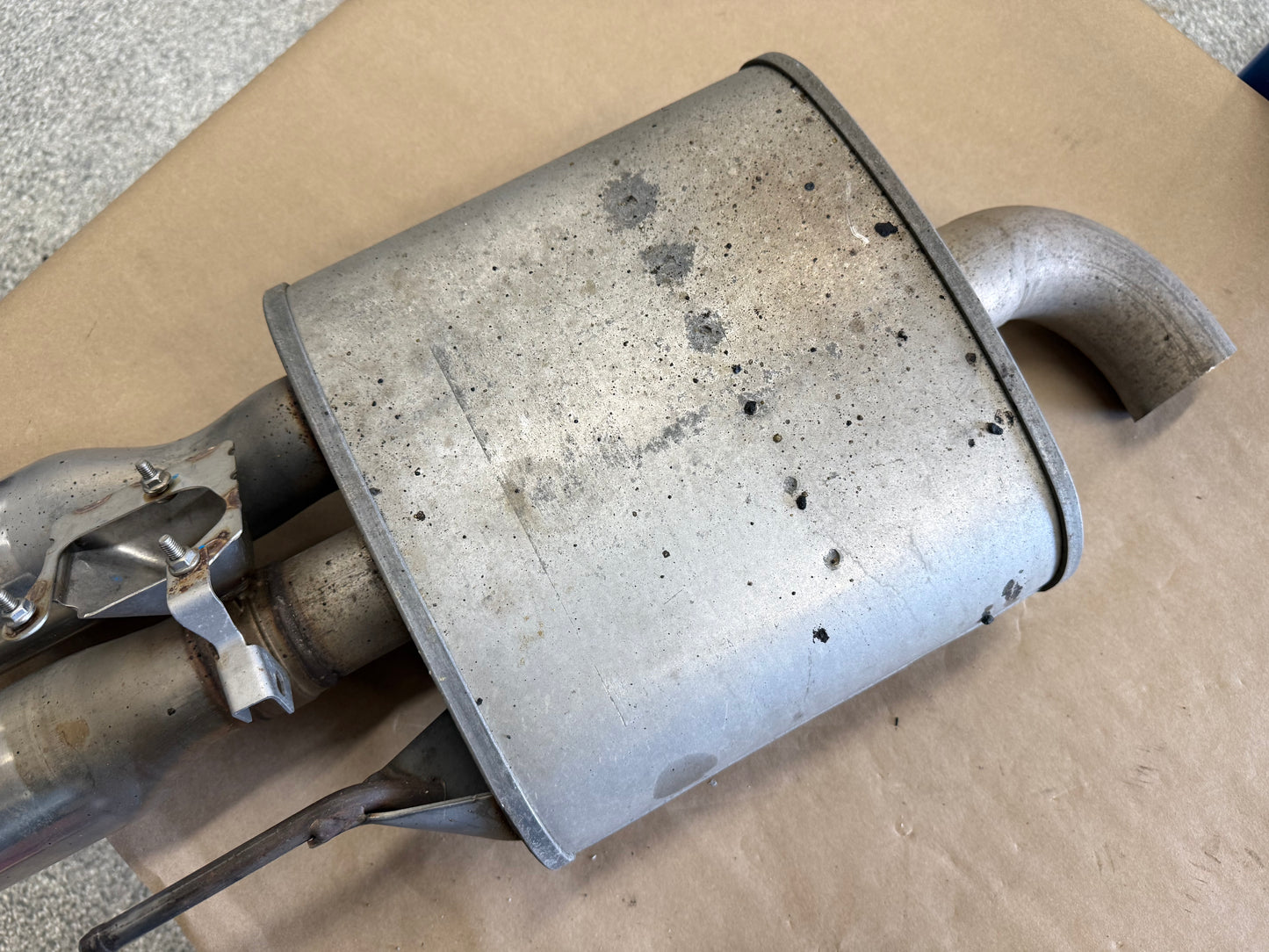 2018-2023 Ford Mustang GT LH Driver Side Active Exhaust Muffler Quad Tip