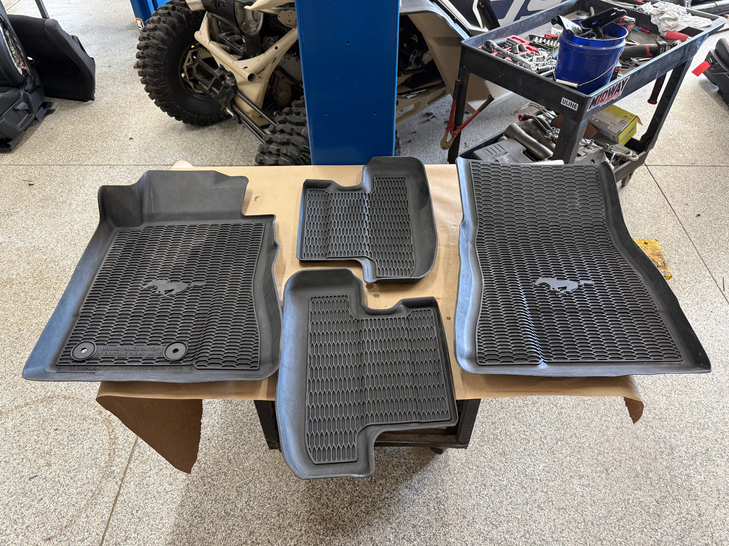2015-2023 Ford Mustang Rubber Front & Rear Floor Mats