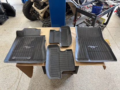 2015-2023 Ford Mustang Rubber Front & Rear Floor Mats
