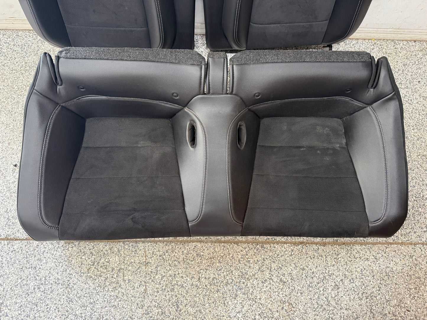 2018-2023 Ford Mustang GT Leather/Suede Set of Seats Black Heated/Cooled