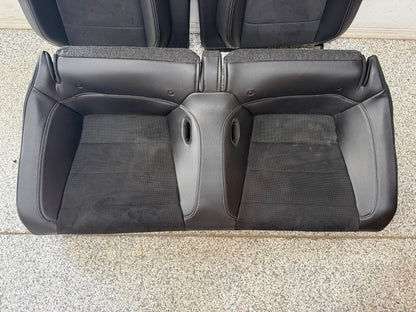 2018-2023 Ford Mustang GT Leather/Suede Set of Seats Black Heated/Cooled