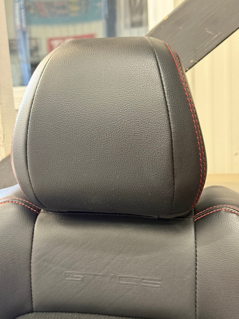 2018-2023 Ford Mustang GT/CS Leather/Suede Front Seats Black Heated/Cooled