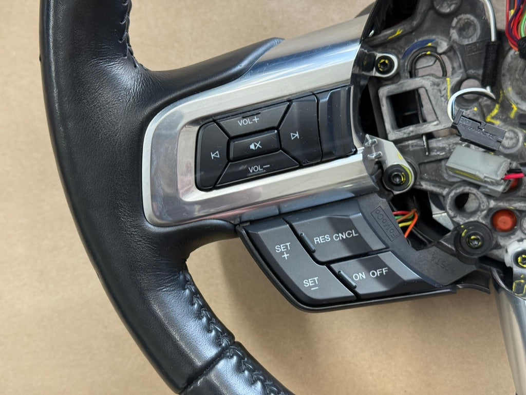2018-2023 Ford Mustang Leather Steering Wheel "Manual" Heated 15k mi