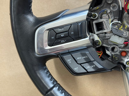 2018-2023 Ford Mustang Leather Steering Wheel "Manual" Heated 15k mi