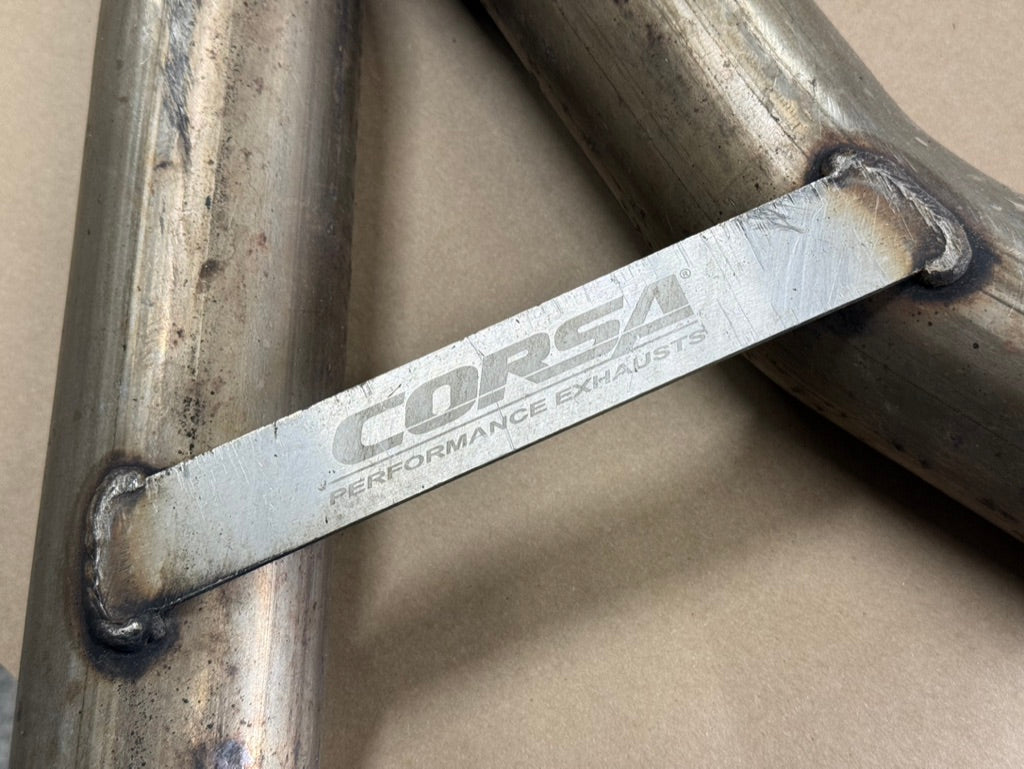 2015-2025 Ford Mustang GT Corsa Resonator Delete Double X-Pipe - Aftermarket
