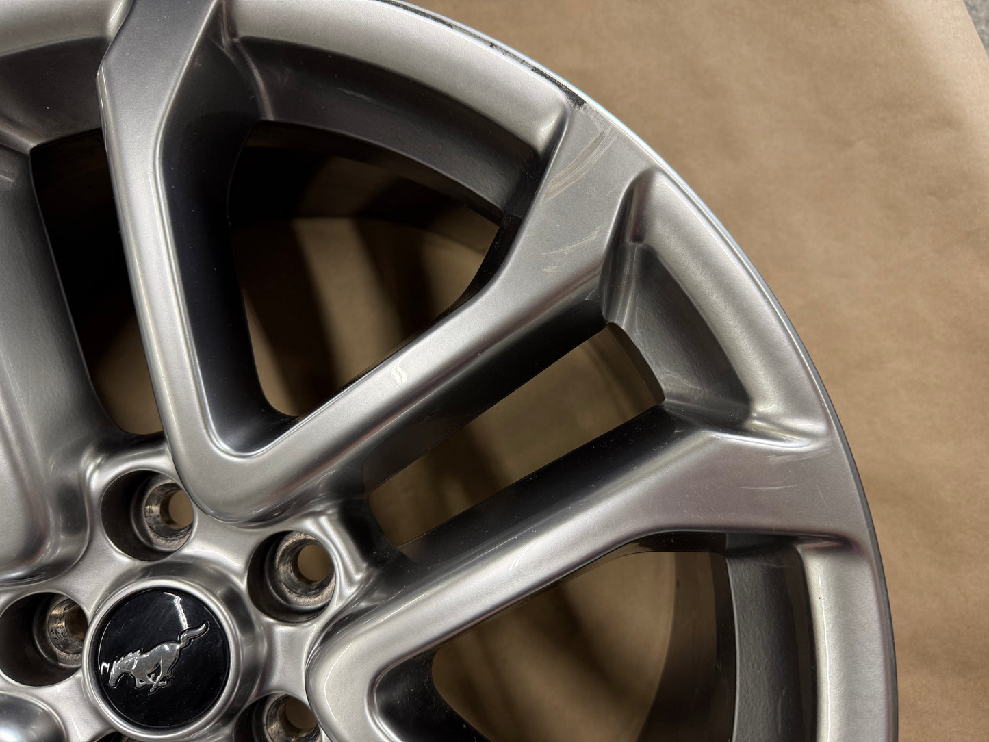 2015-2023 Ford Mustang GT Silver Wheel Rim 20x9"