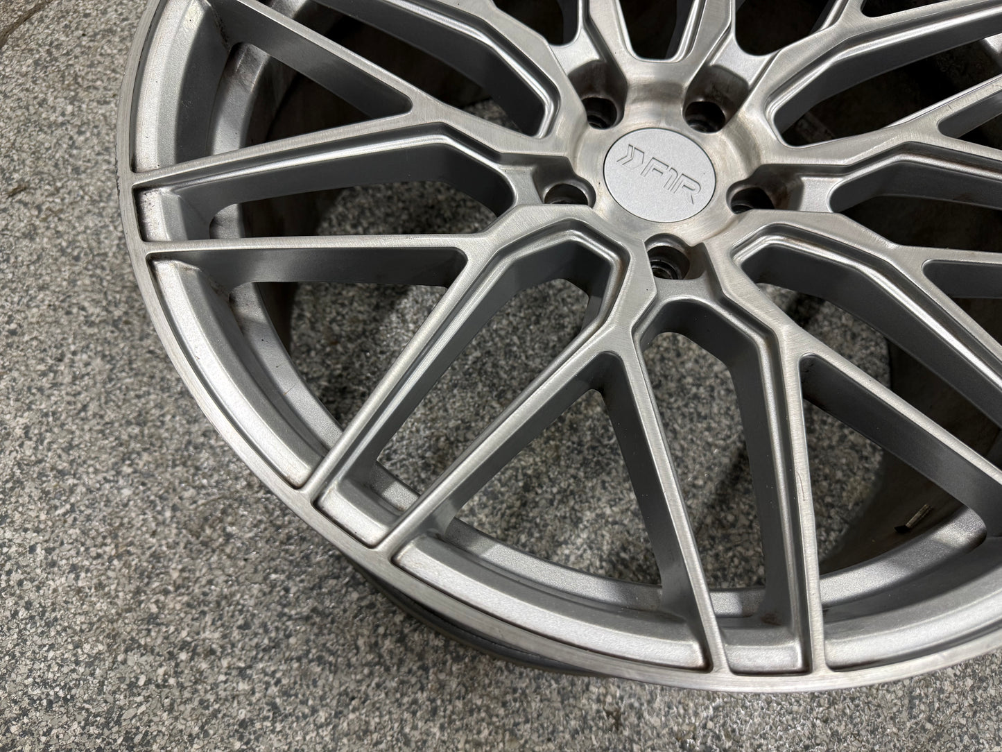 2015-2023 Ford Mustang F1R F103 Brushed Silver Wheels Set of 4 20x10"