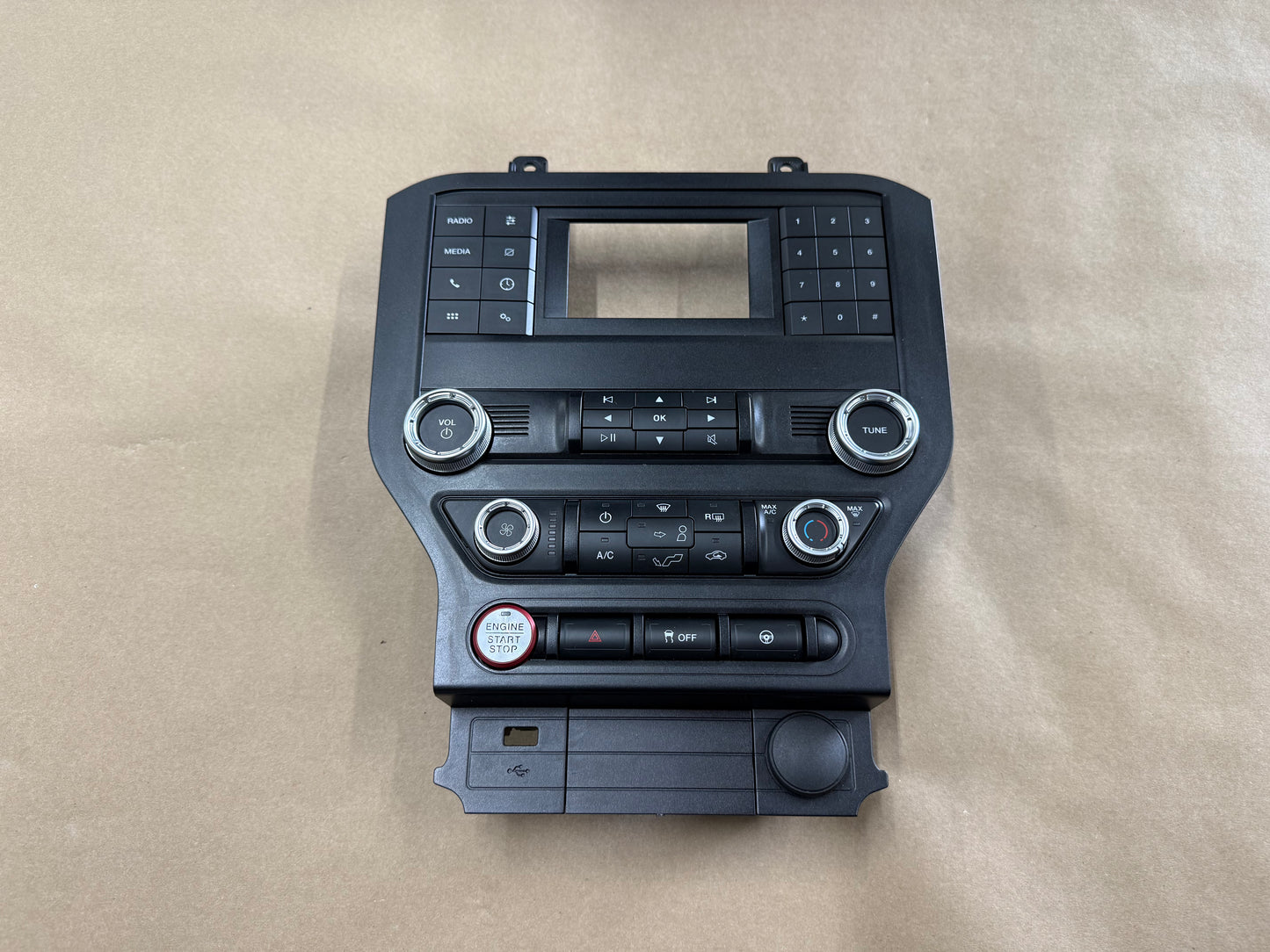 2018-2023 Ford Mustang GT Face Plate Radio Trim Piece