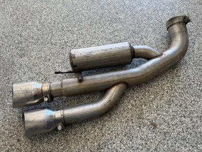 2018-2023 Ford Mustang GT 5.0L MBRP 3" Cat Back 4" Tips, Race Version (Damaged)