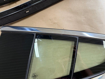 2015-2017 Ford Mustang GT Anniversary Stepped Quarter Glass Windows & Trim