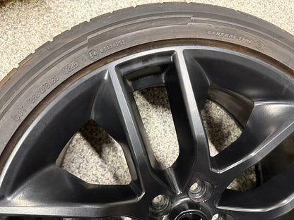 2015-2023 Ford Mustang GT Black Wheel Rim 20x9" General G Max 275/35/20