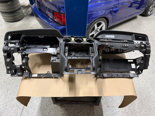 2018-2023 Ford Mustang GT 5.0 Leather Dash Pad Frame "Grey Stitching"