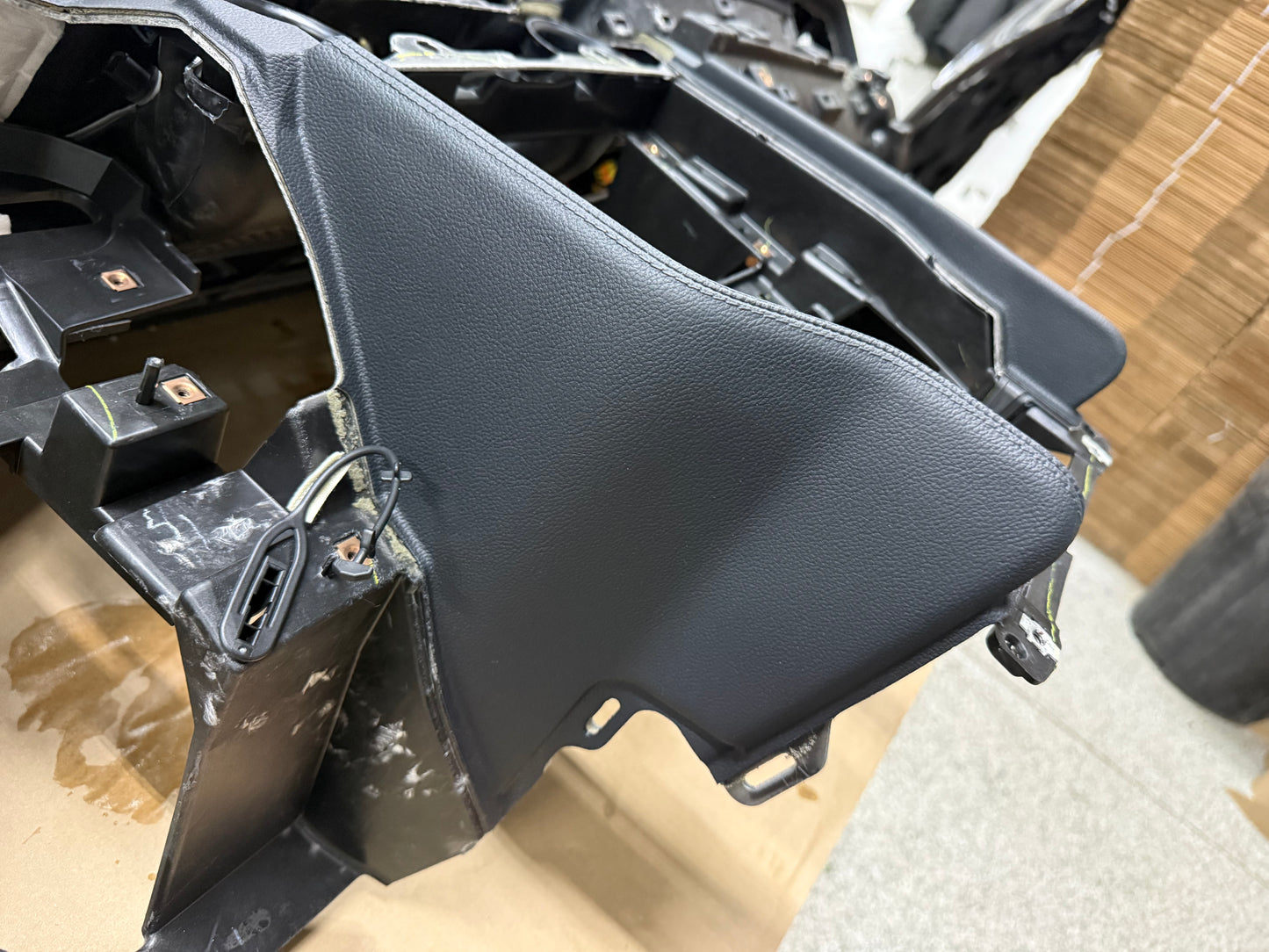 2018-2023 Ford Mustang GT 5.0 Leather Dash Pad Frame "Red Stitch"
