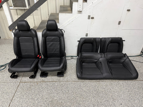 2018-2023 Ford Mustang GT Black Leather Coupe Front Rear Power Seats Heat Cooled