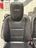 2010-2015 Chevy Camaro SS Black Leather Seats Front & Rear Coupe