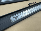 2015-2023 Ford Mustang "My Color" Scuff Plates Interior Trim Black - OEM