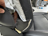 2023-2025 F-250 F-350 Super Duty Tremor Front Rear Black Leather Seats Crew Cab