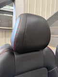 2018-2023 Ford Mustang GT California Special Front Rear Seats Black Red Stitch
