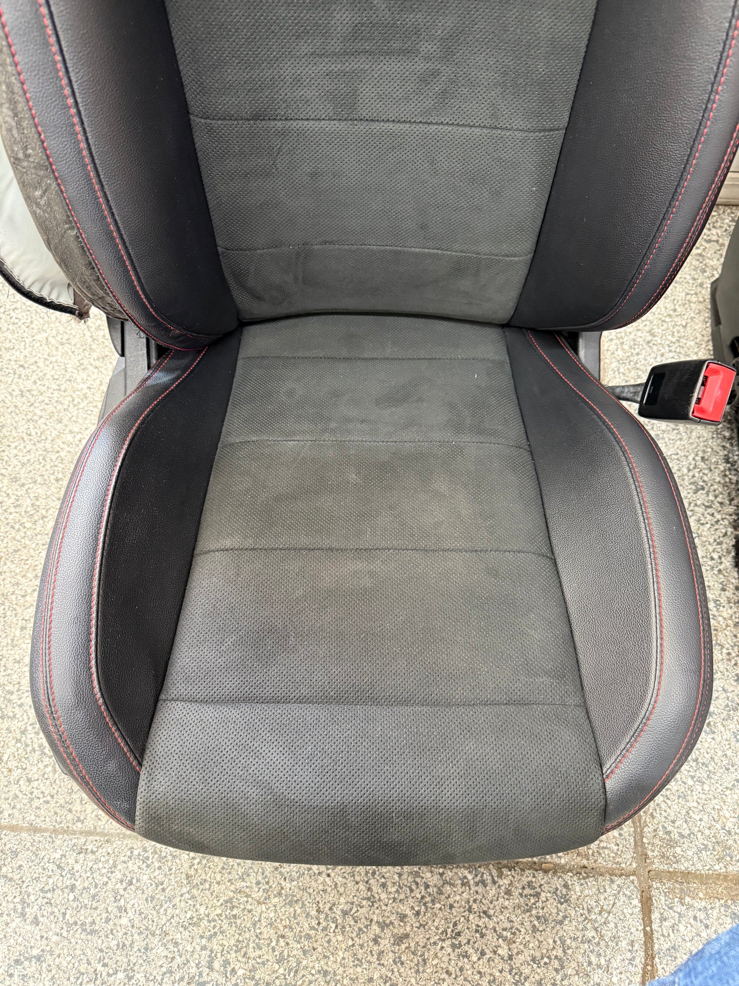 2018-2023 Ford Mustang GT California Special Front Rear Seats Black Red Stitch