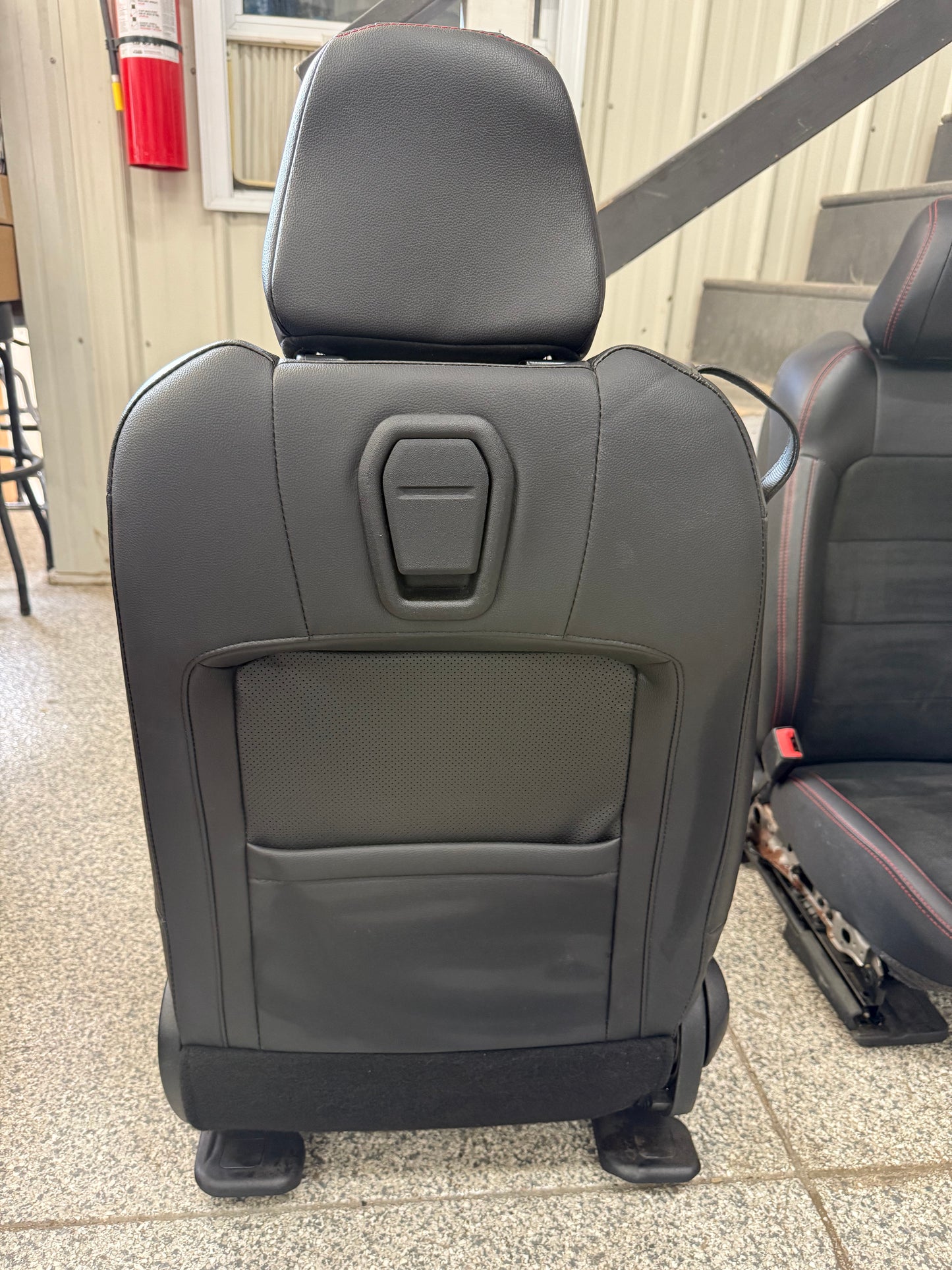 2018-2023 Ford Mustang GT California Special Front Rear Seats Black Red Stitch