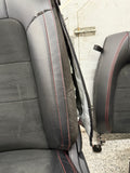 2018-2023 Ford Mustang GT California Special Front Rear Seats Black Red Stitch