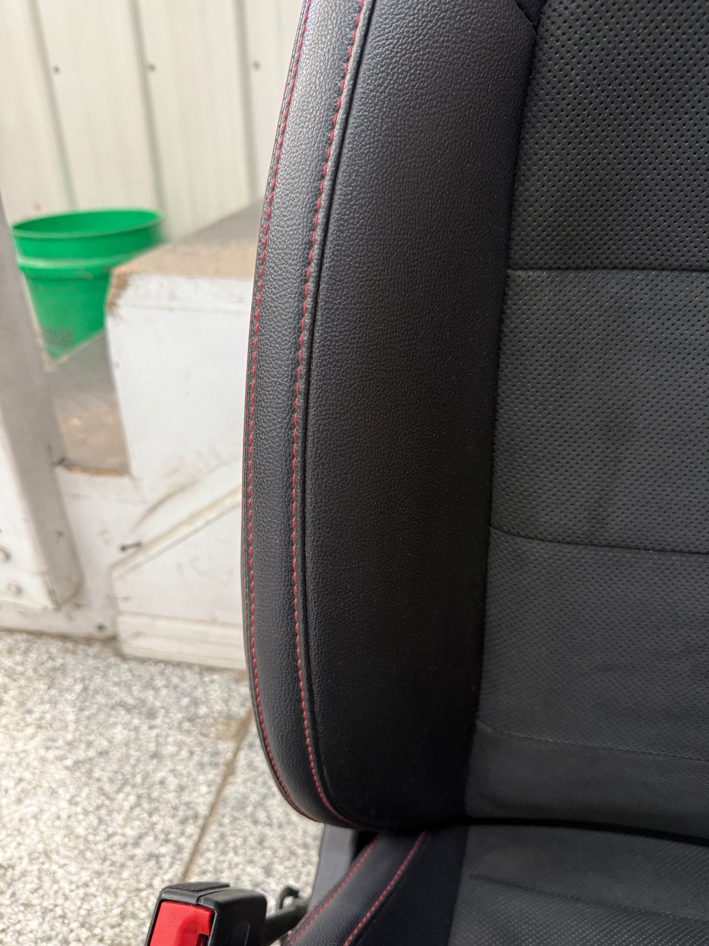 2018-2023 Ford Mustang GT California Special Front Rear Seats Black Red Stitch