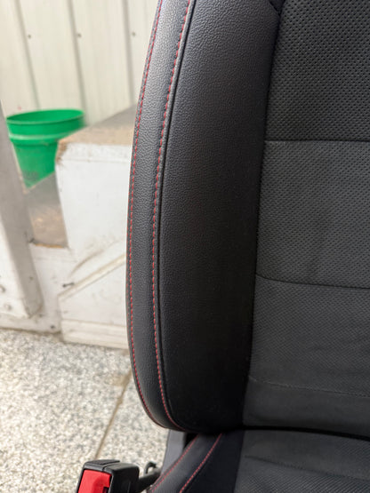 2018-2023 Ford Mustang GT California Special Front Rear Seats Black Red Stitch
