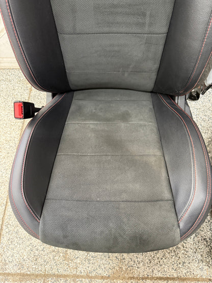 2018-2023 Ford Mustang GT California Special Front Rear Seats Black Red Stitch