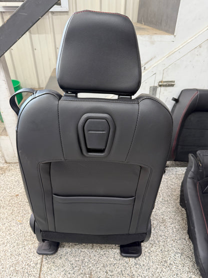 2018-2023 Ford Mustang GT California Special Front Rear Seats Black Red Stitch