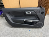 2018-2023 Ford Mustang GT LH Driver Leather Insert Door Panel Grey Stitching
