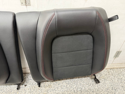 2018-2023 Ford Mustang GT California Special Front Rear Seats Black Red Stitch