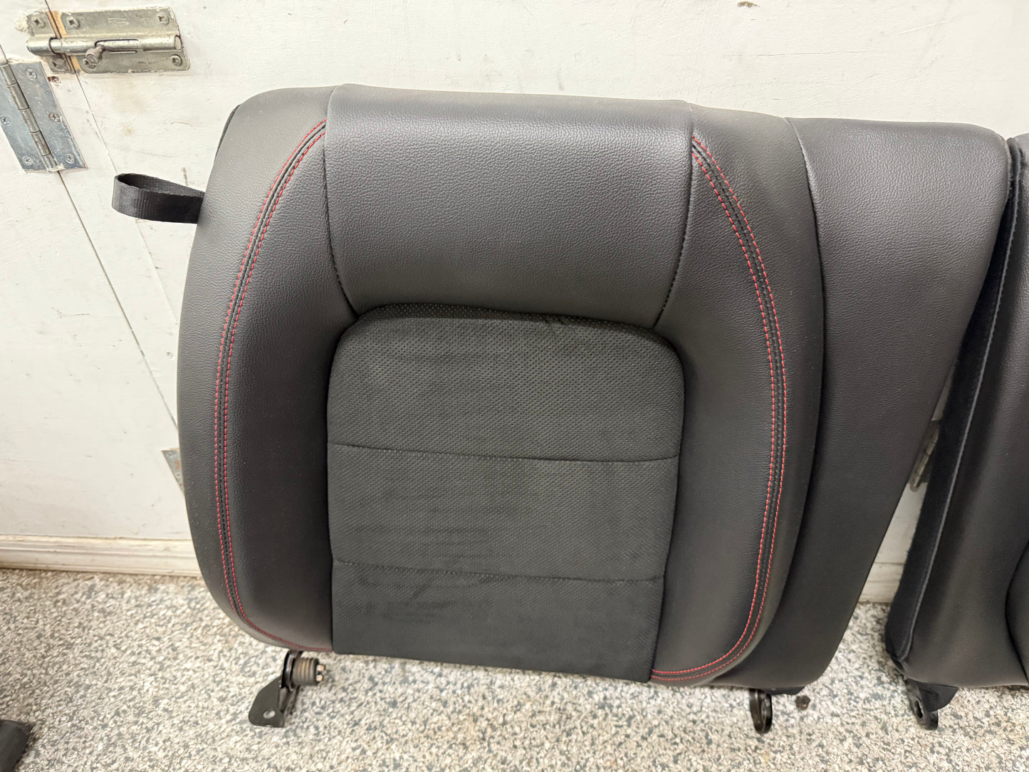 2018-2023 Ford Mustang GT California Special Front Rear Seats Black Red Stitch