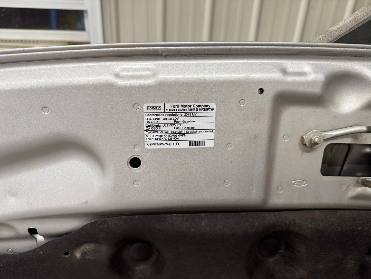 2018-2023 Ford Mustang GT Hood Vents Heat Blanket "Silver"