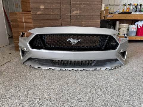2018-2023 Ford Mustang GT Front Bumper Front Grilles Fogs Turn Signals "Silver"