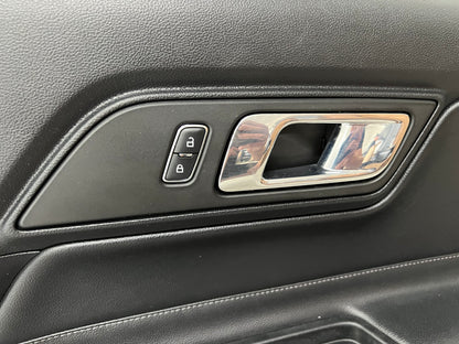 2015-2017 Ford Mustang GT V6 EcoBoost LH RH Leather Insert Door Panels Pair