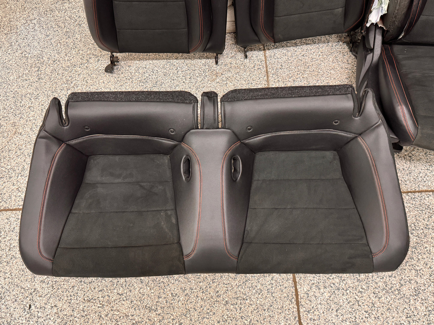 2018-2023 Ford Mustang GT California Special Front Rear Seats Black Red Stitch