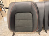 2018-2023 Ford Mustang GT California Special Front Rear Seats Black Red Stitch