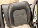 2018-2023 Ford Mustang GT California Special Front Rear Seats Black Red Stitch