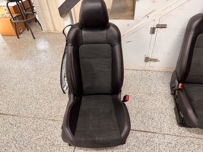 2018-2023 Ford Mustang GT California Special Front Rear Seats Black Red Stitch