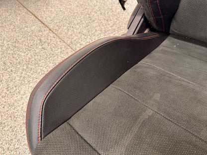 2018-2023 Ford Mustang GT California Special Front Rear Seats Black Red Stitch