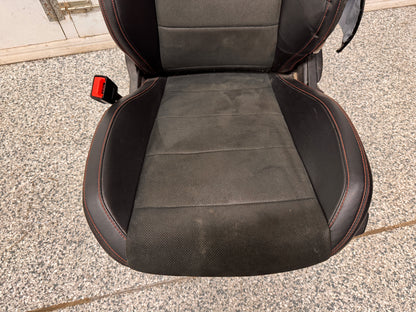 2018-2023 Ford Mustang GT California Special Front Rear Seats Black Red Stitch