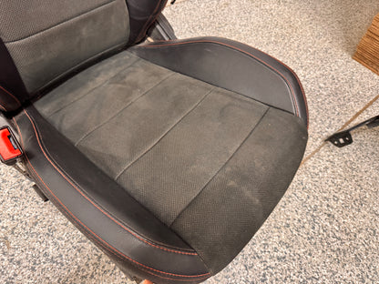 2018-2023 Ford Mustang GT California Special Front Rear Seats Black Red Stitch