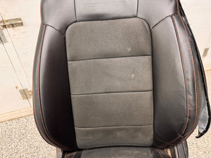 2018-2023 Ford Mustang GT California Special Front Rear Seats Black Red Stitch