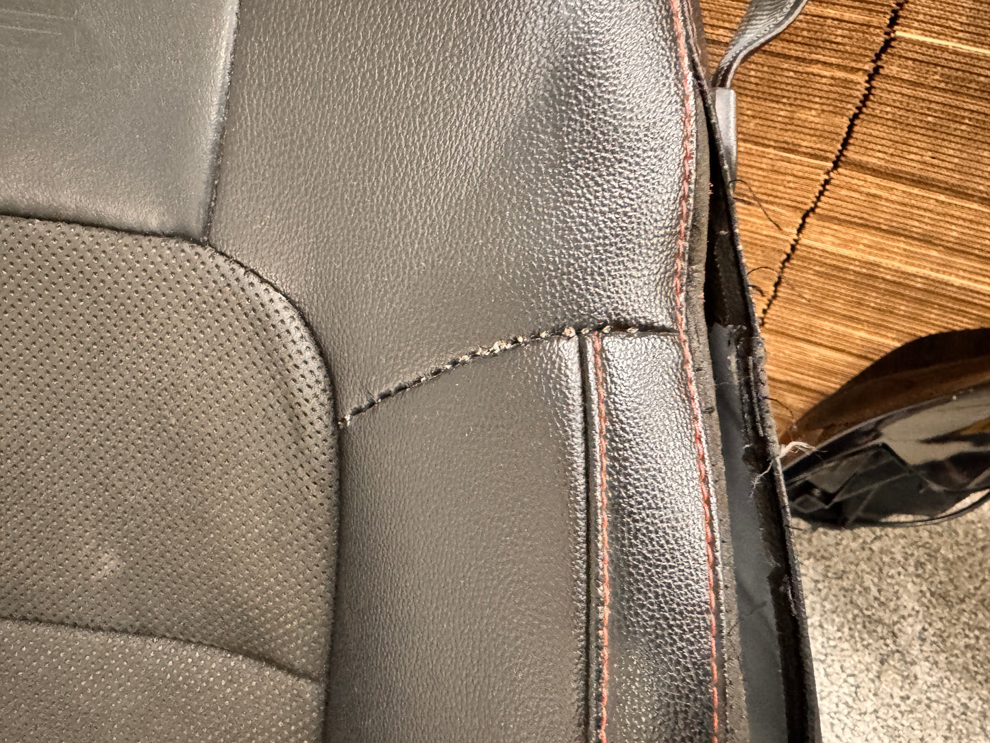 2018-2023 Ford Mustang GT California Special Front Rear Seats Black Red Stitch