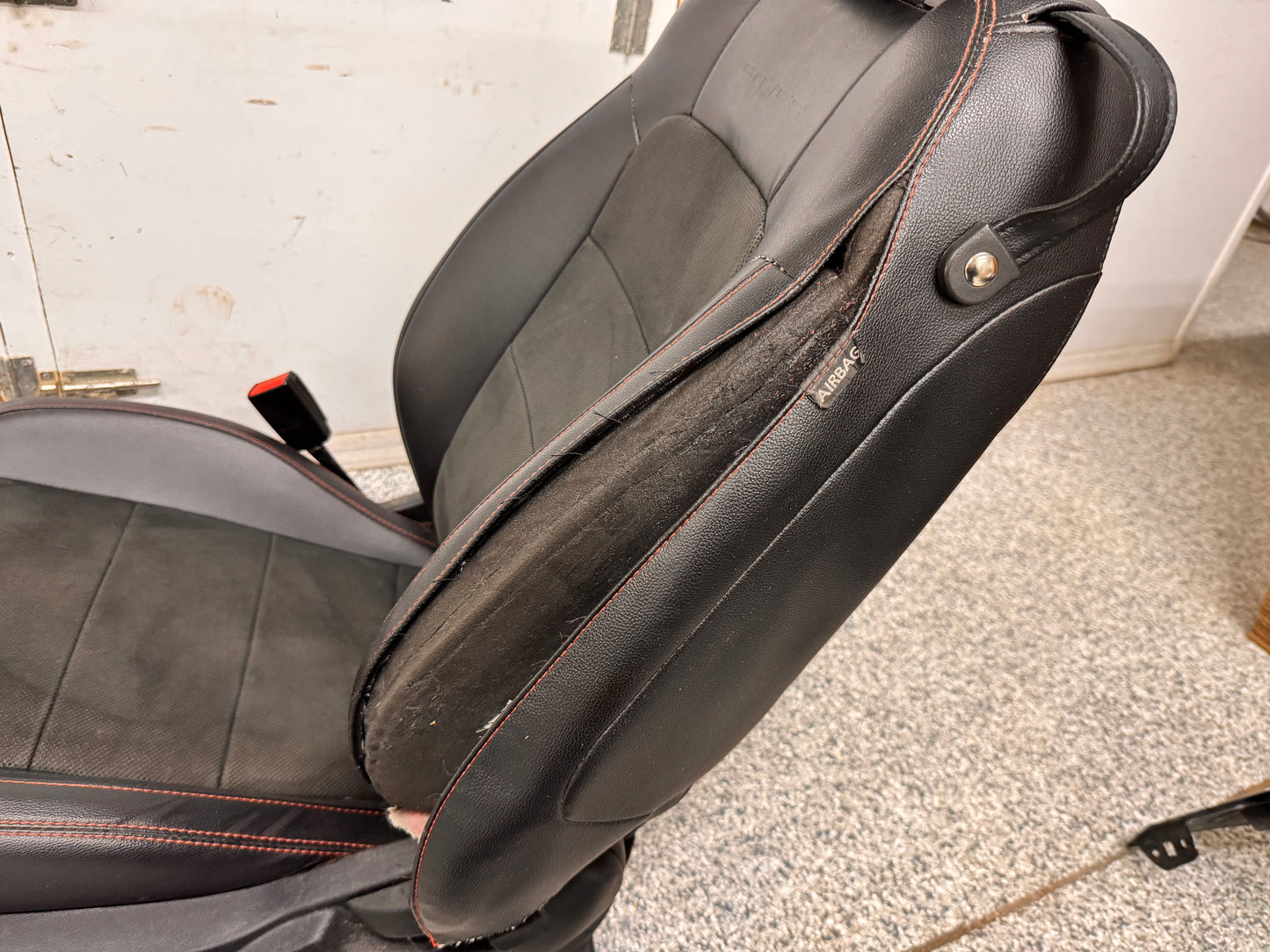 2018-2023 Ford Mustang GT California Special Front Rear Seats Black Red Stitch