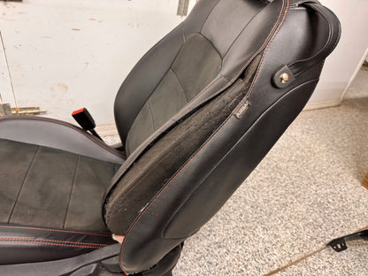 2018-2023 Ford Mustang GT California Special Front Rear Seats Black Red Stitch